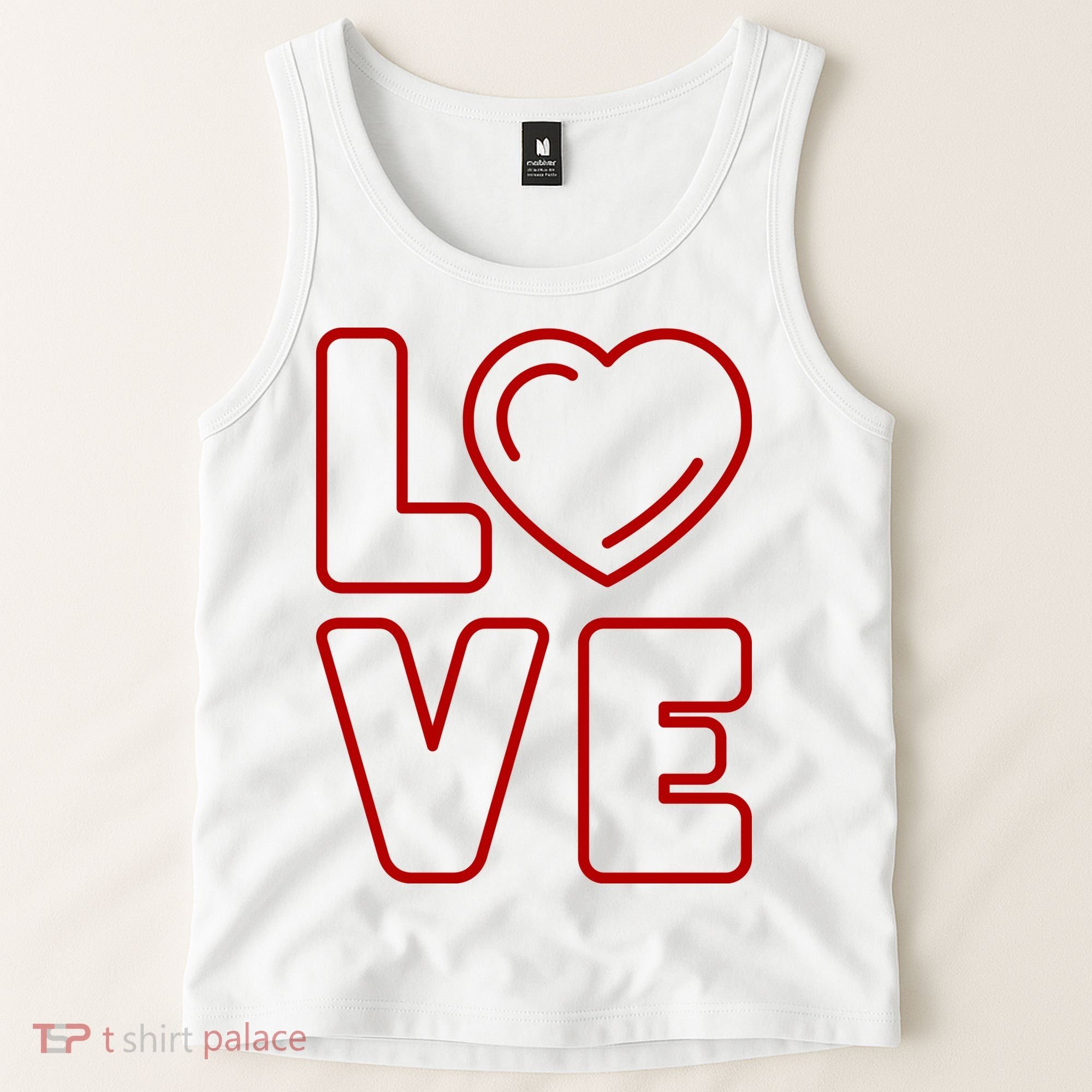 Love Heart Cute Romantic Gift Tank Top