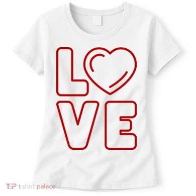 Love Heart Cute Romantic Gift Women's T-Shirt