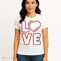 Love Heart Cute Romantic Gift Women's T-Shirt thumb 4