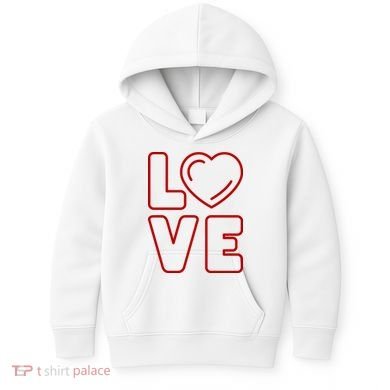 Love Heart Cute Romantic Gift Kids Hoodie