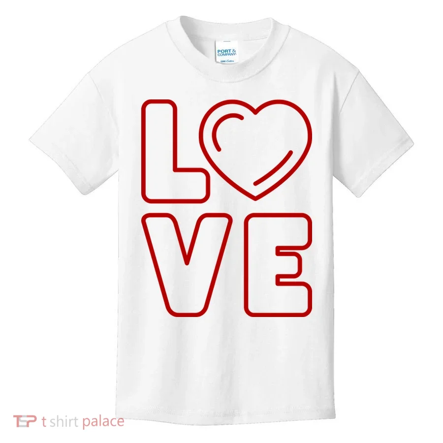 Love Heart Cute Romantic Gift Kids T-Shirt