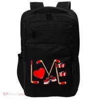 Love Hockey Cute Valentines Impact Tech Backpack thumb 0