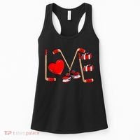 Love Hockey Cute Valentines Women's Tank Top thumb 0