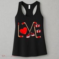 Love Hockey Cute Valentines Women's Tank Top thumb 3