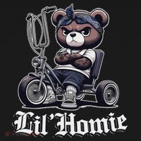 Lil Homie Cute Teddy Bear Hip Hop Chicano Lowrider Cholo Kids Sweatshirt thumb 2