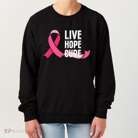 Live Hope Cure Breast Cancer Awareness Ribbon Women's Sweatshirt thumb 0