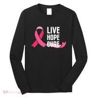 Live Hope Cure Breast Cancer Awareness Ribbon Long Sleeve Shirt thumb 0