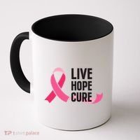 Live Hope Cure Breast Cancer Awareness Ribbon Coffee Mug thumb 0