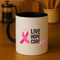 Live Hope Cure Breast Cancer Awareness Ribbon Coffee Mug thumb 4