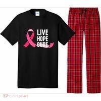 Live Hope Cure Breast Cancer Awareness Ribbon Pajama Set thumb 0