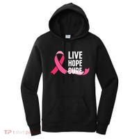 Live Hope Cure Breast Cancer Awareness Ribbon Women's Hoodie thumb 0