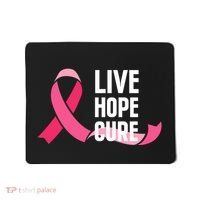 Live Hope Cure Breast Cancer Awareness Ribbon Mousepad thumb 0