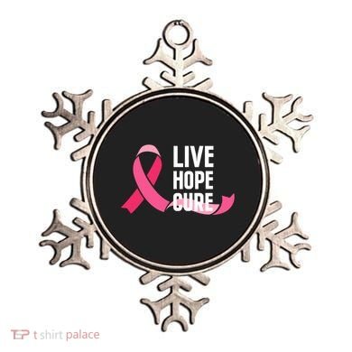 Live Hope Cure Breast Cancer Awareness Ribbon Ornament