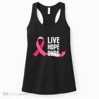 Live Hope Cure Breast Cancer Awareness Ribbon Women's Tank Top thumb 0