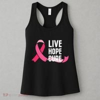 Live Hope Cure Breast Cancer Awareness Ribbon Women's Tank Top thumb 3
