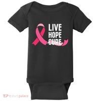 Live Hope Cure Breast Cancer Awareness Ribbon Baby Bodysuit thumb 0