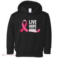 Live Hope Cure Breast Cancer Awareness Ribbon Toddler Hoodie thumb 0