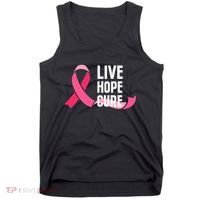 Live Hope Cure Breast Cancer Awareness Ribbon Tank Top thumb 0
