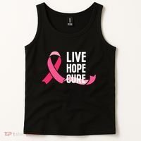Live Hope Cure Breast Cancer Awareness Ribbon Tank Top thumb 2