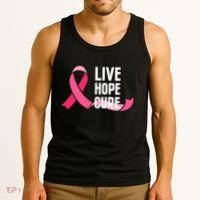Live Hope Cure Breast Cancer Awareness Ribbon Tank Top thumb 3