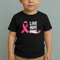 Live Hope Cure Breast Cancer Awareness Ribbon Toddler T-Shirt thumb 2