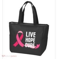 Live Hope Cure Breast Cancer Awareness Ribbon Tote Bag thumb 3
