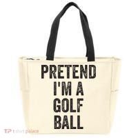 Lazy Halloween Costume Gift Pretend Im A Golf Ball Tote Bag thumb 0