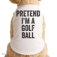 Lazy Halloween Costume Gift Pretend Im A Golf Ball Doggie Tank thumb 0