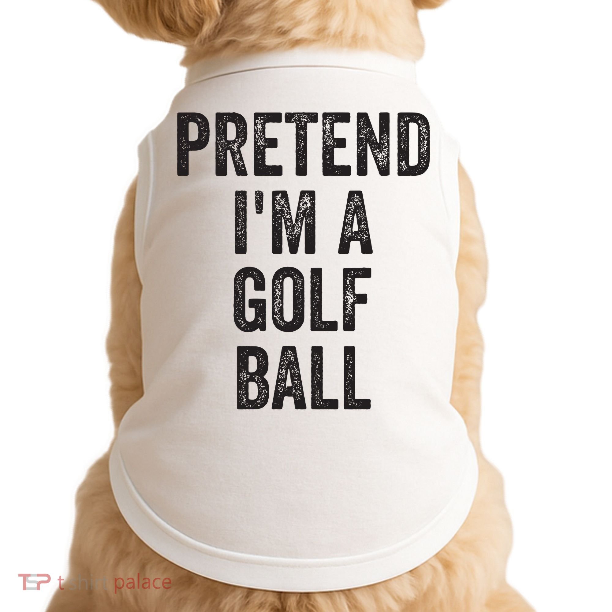 Lazy Halloween Costume Gift Pretend Im A Golf Ball Doggie Tank