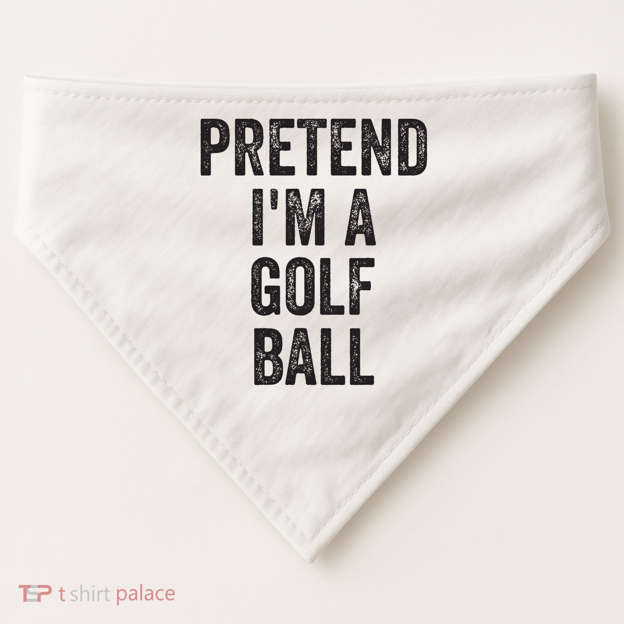 Lazy Halloween Costume Gift Pretend Im A Golf Ball USA-Made Doggie Bandana