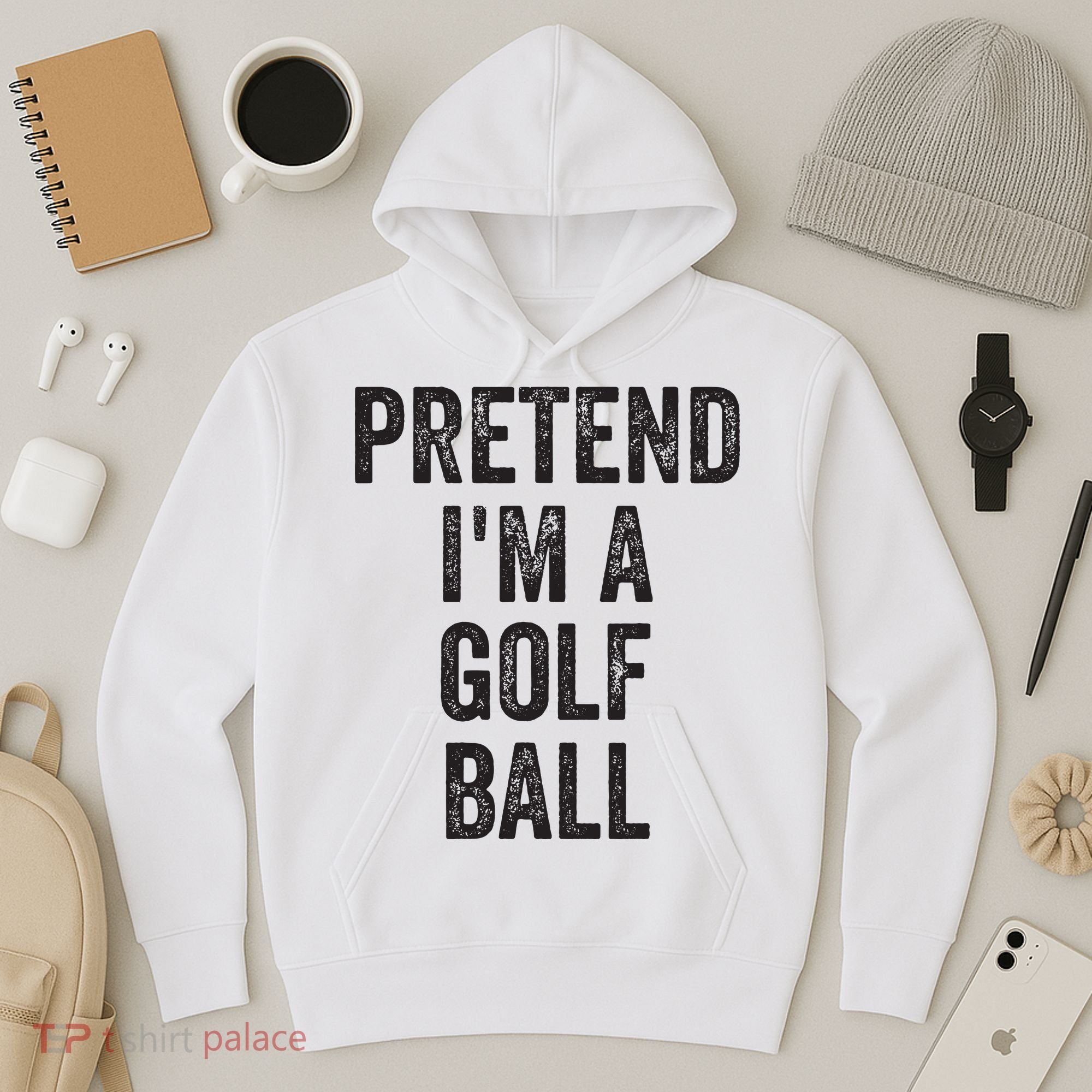 Lazy Halloween Costume Gift Pretend Im A Golf Ball Hoodie