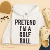 Lazy Halloween Costume Gift Pretend Im A Golf Ball Hoodie thumb 4