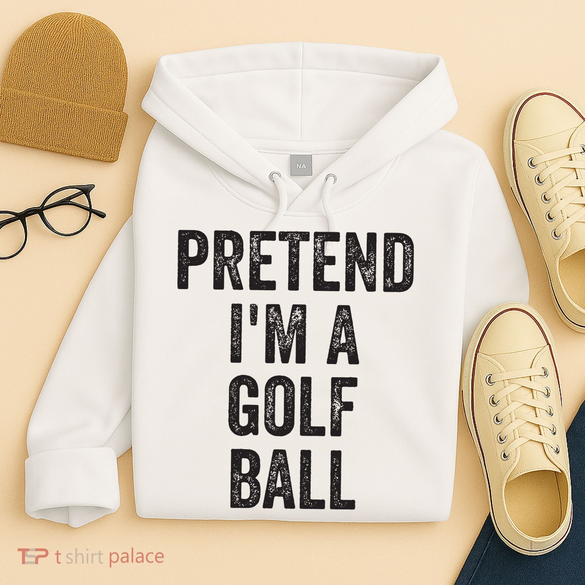 Lazy Halloween Costume Gift Pretend Im A Golf Ball Hoodie