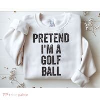 Lazy Halloween Costume Gift Pretend Im A Golf Ball Sweatshirt thumb 2