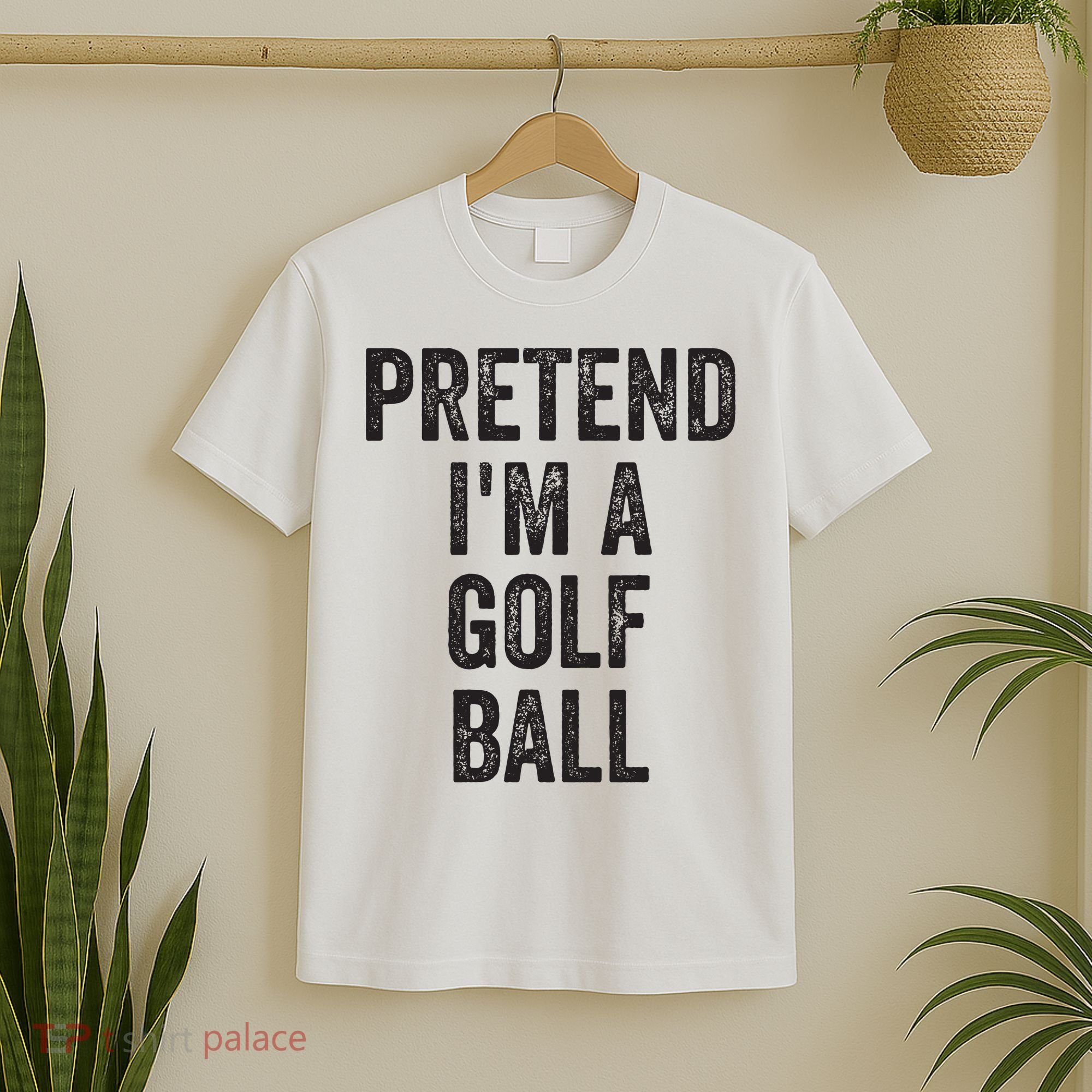 Lazy Halloween Costume Gift Pretend Im A Golf Ball T-Shirt