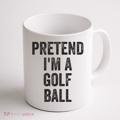 Lazy Halloween Costume Gift Pretend Im A Golf Ball Coffee Mug back