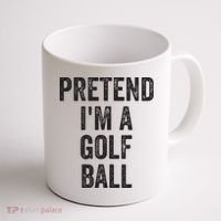 Lazy Halloween Costume Gift Pretend Im A Golf Ball Coffee Mug thumb 1