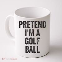 Lazy Halloween Costume Gift Pretend Im A Golf Ball Coffee Mug thumb 0
