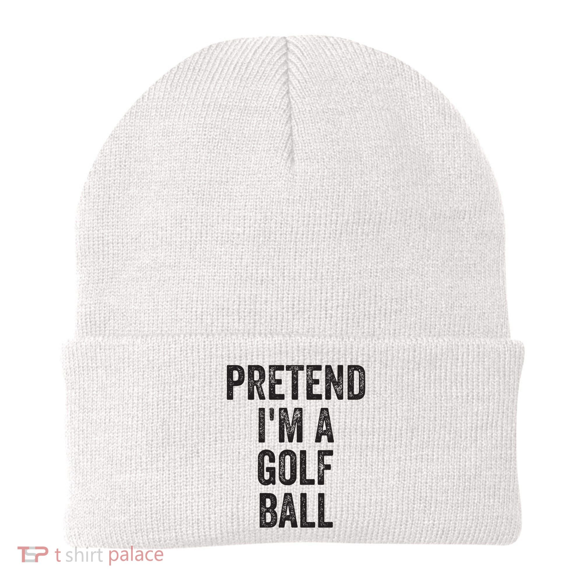 Lazy Halloween Costume Gift Pretend Im A Golf Ball Beanie