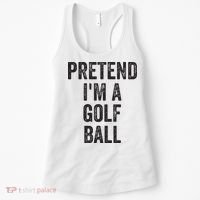 Lazy Halloween Costume Gift Pretend Im A Golf Ball Women's Tank Top thumb 0