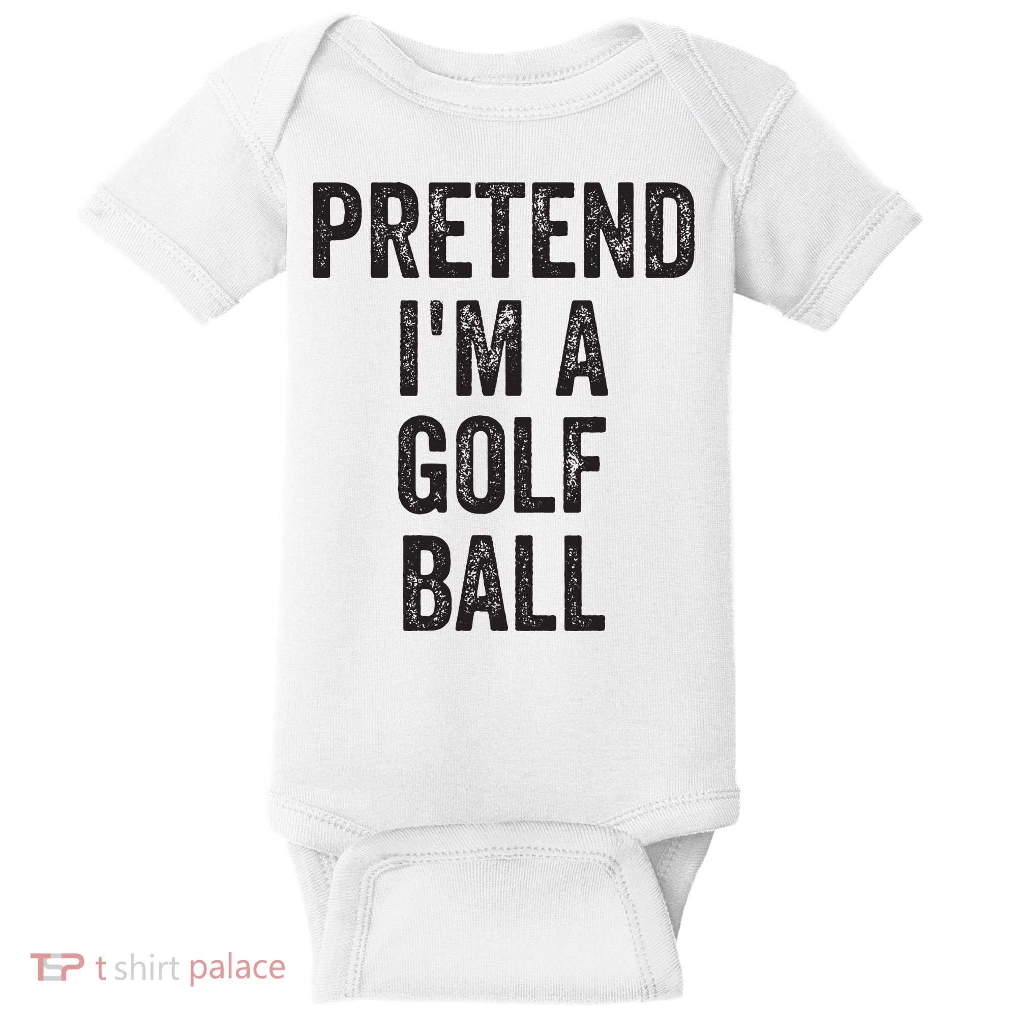 Lazy Halloween Costume Gift Pretend Im A Golf Ball Baby Bodysuit