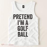 Lazy Halloween Costume Gift Pretend Im A Golf Ball Tank Top thumb 2