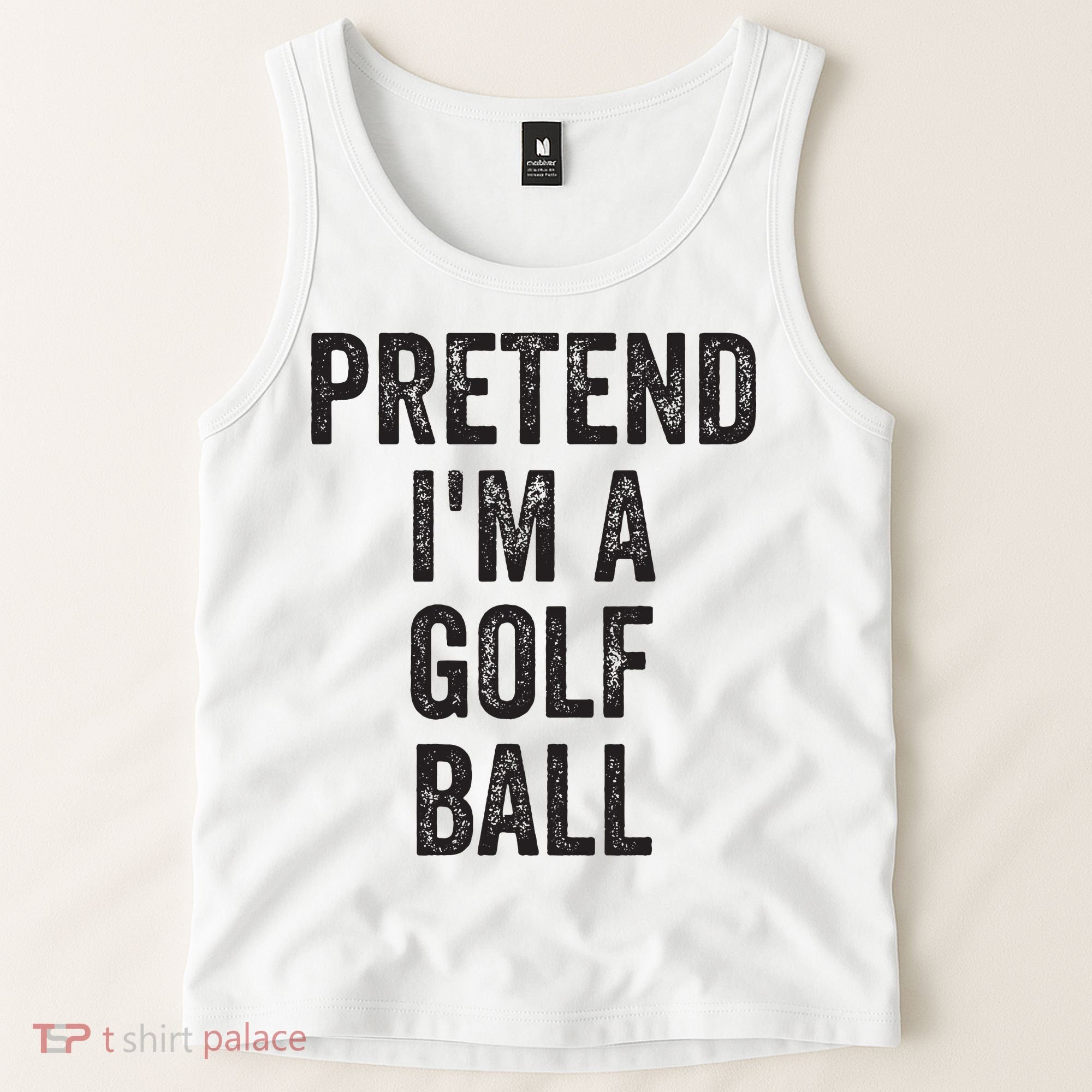 Lazy Halloween Costume Gift Pretend Im A Golf Ball Tank Top