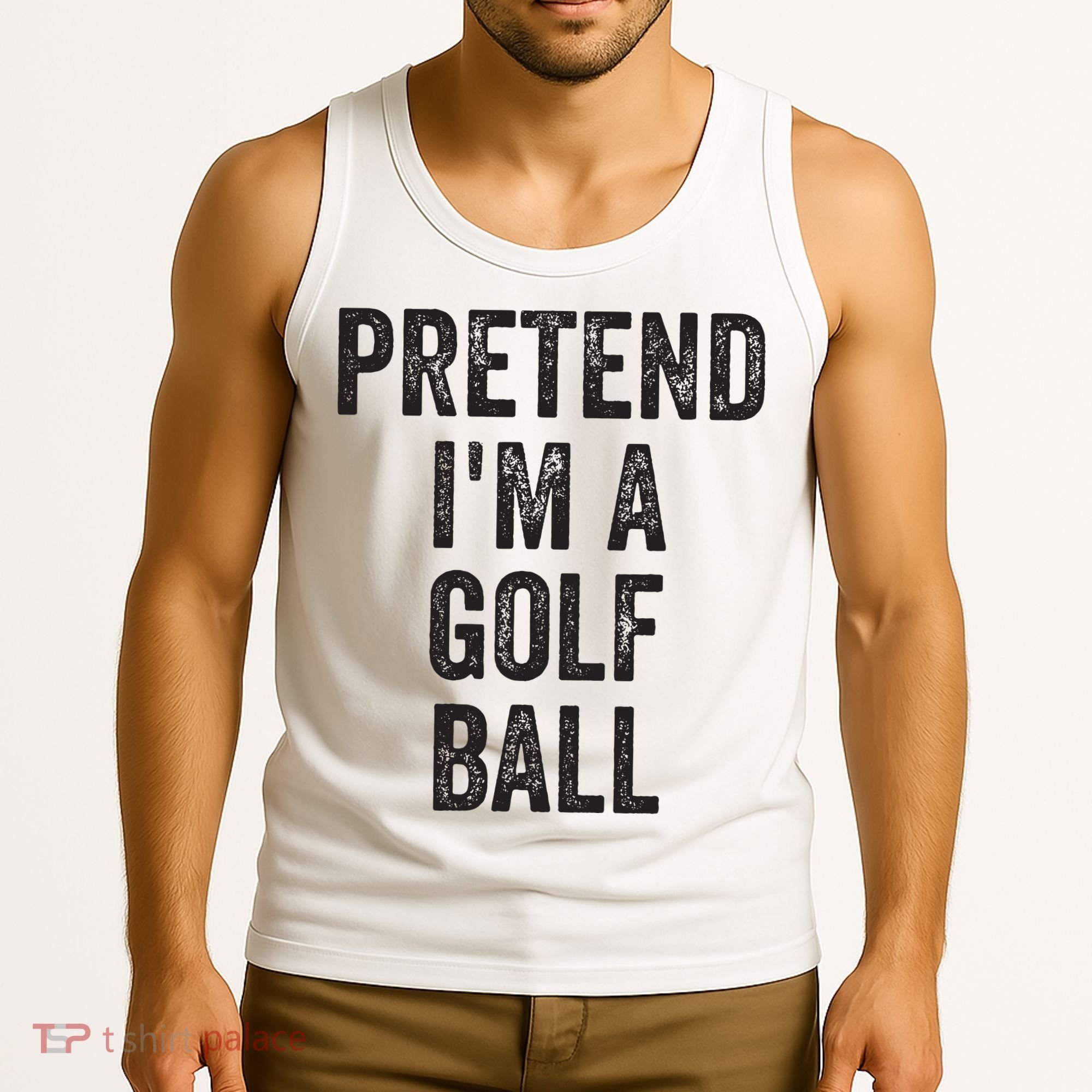 Lazy Halloween Costume Gift Pretend Im A Golf Ball Tank Top