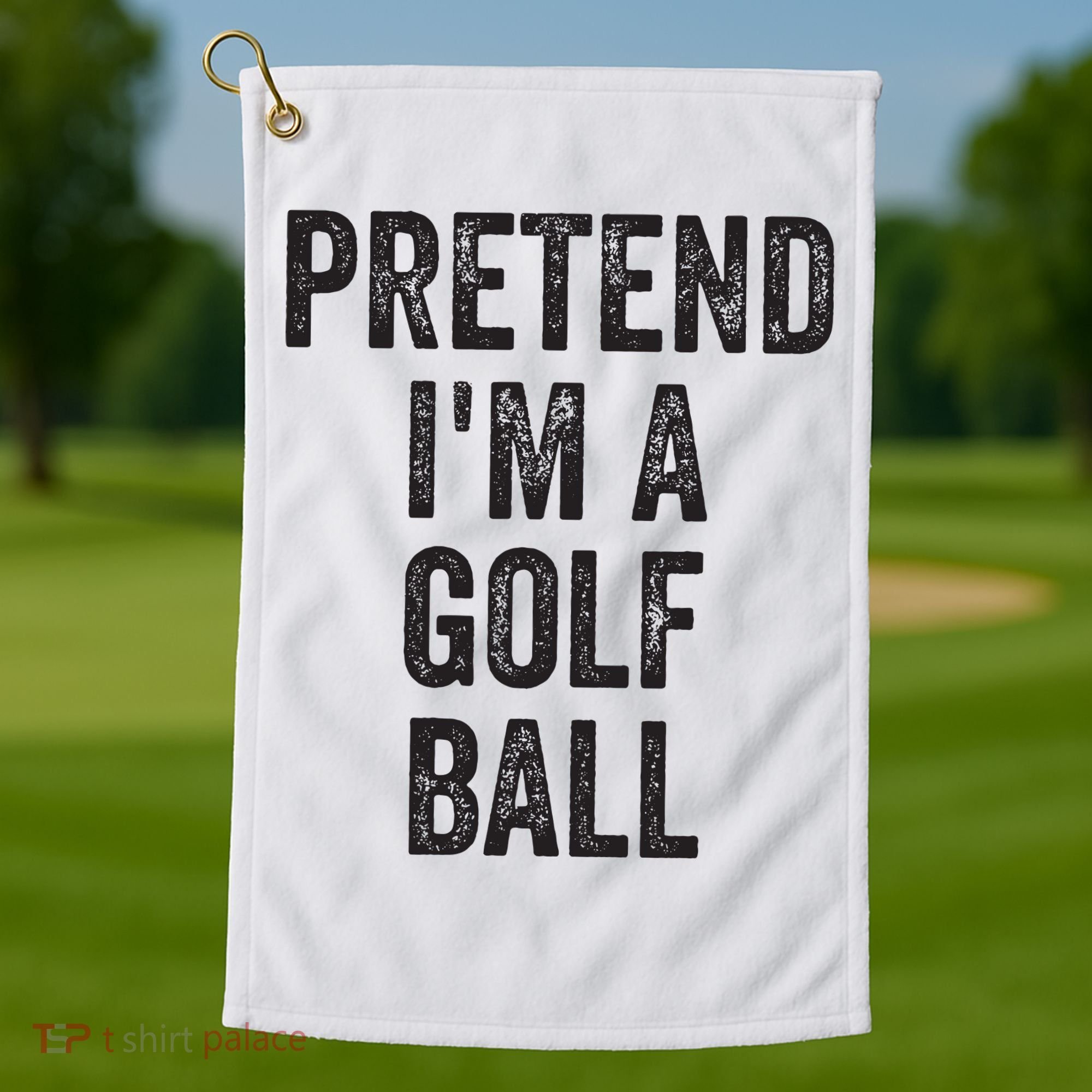 Lazy Halloween Costume Gift Pretend Im A Golf Ball Golf Towel