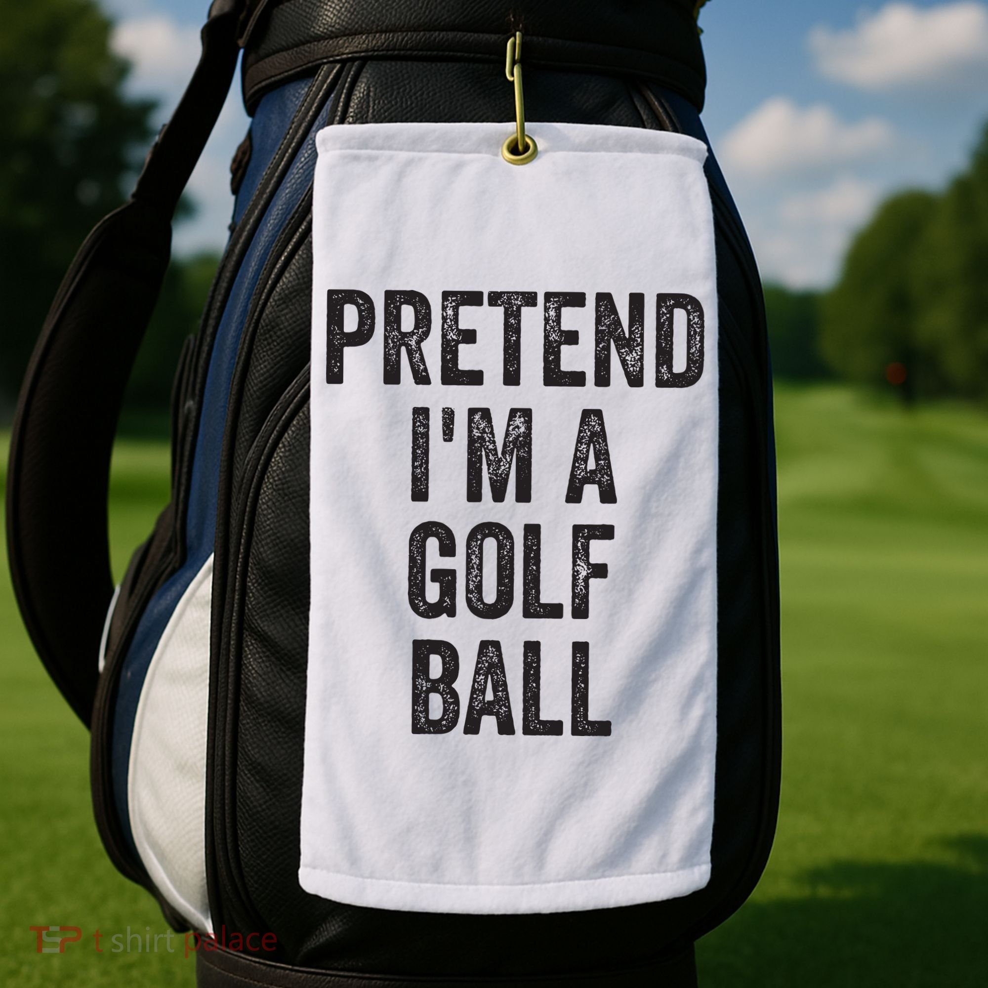 Lazy Halloween Costume Gift Pretend Im A Golf Ball Golf Towel