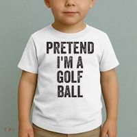 Lazy Halloween Costume Gift Pretend Im A Golf Ball Toddler T-Shirt thumb 2