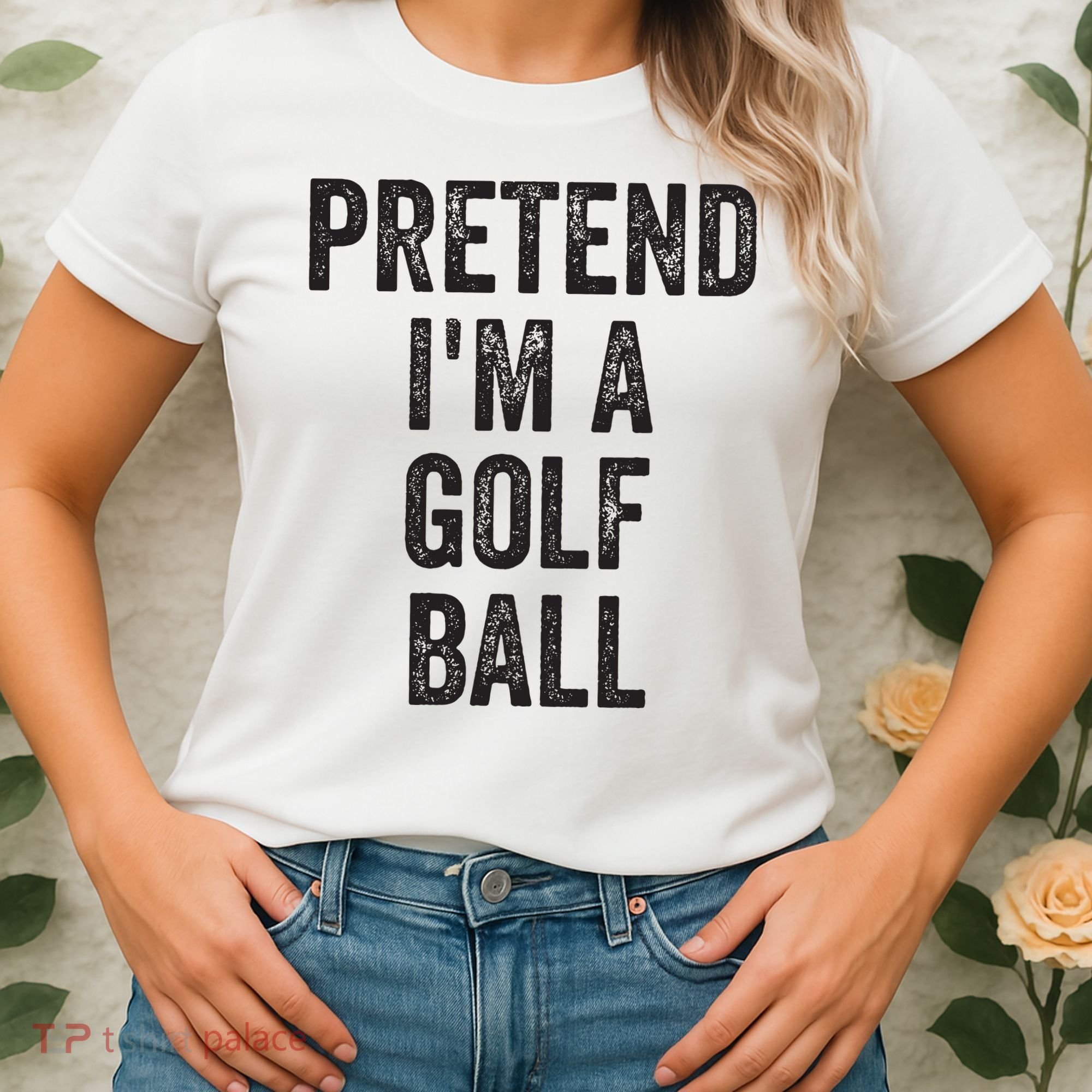 Lazy Halloween Costume Gift Pretend Im A Golf Ball Women's T-Shirt
