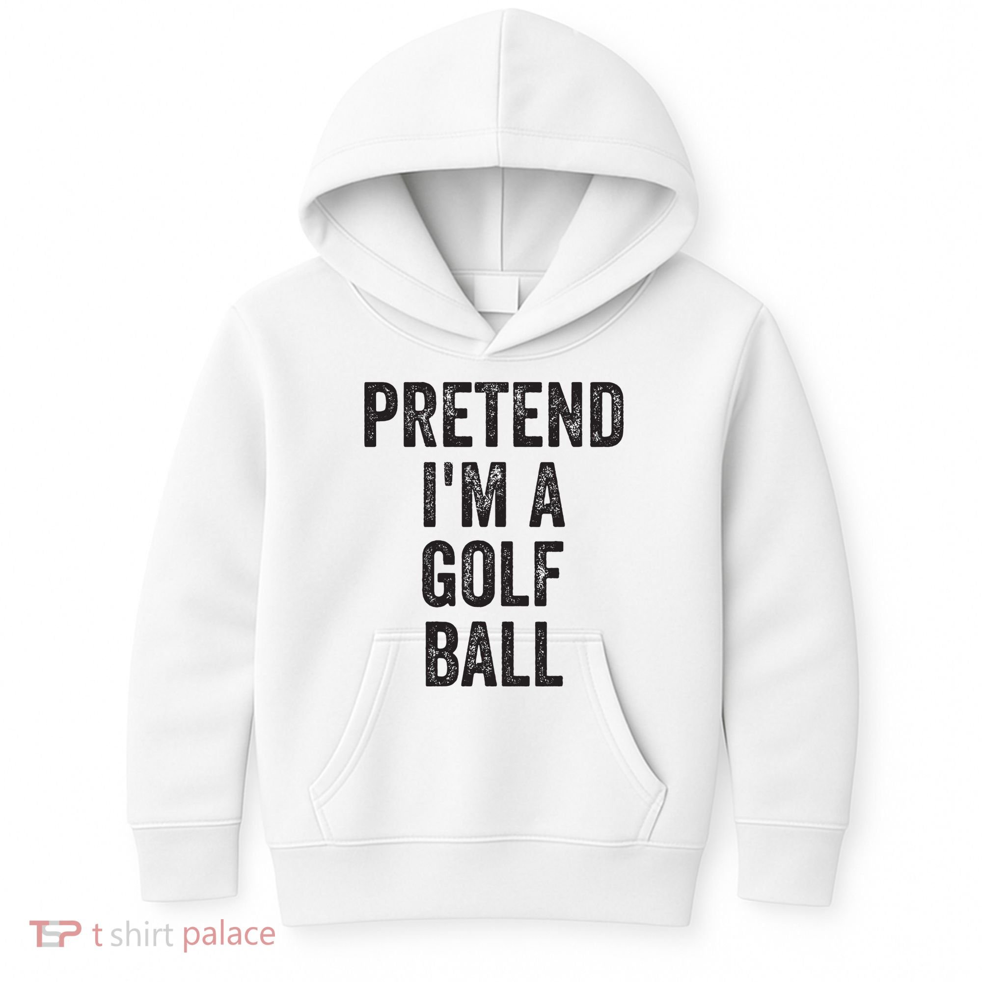 Lazy Halloween Costume Gift Pretend Im A Golf Ball Kids Hoodie