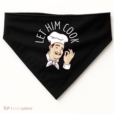 Let Him Cook Meme USA-Made Doggie Bandana